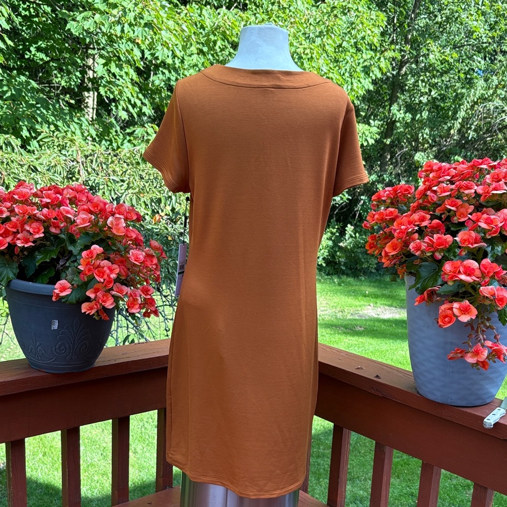Michael Kors Rust Lace-Up Dress-NWT - Picture 6 of 13